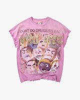 Vale Forever No Drugs Tank Pink