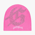 Godspeed OG Logo Studded Beanie Pink