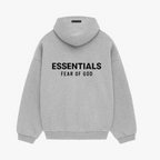 Essentials Fear Of God Fleece Hoodie Light Heather Gray