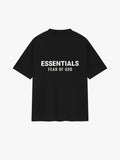 Essentials Fear Of God Black Tee (Oversized)
