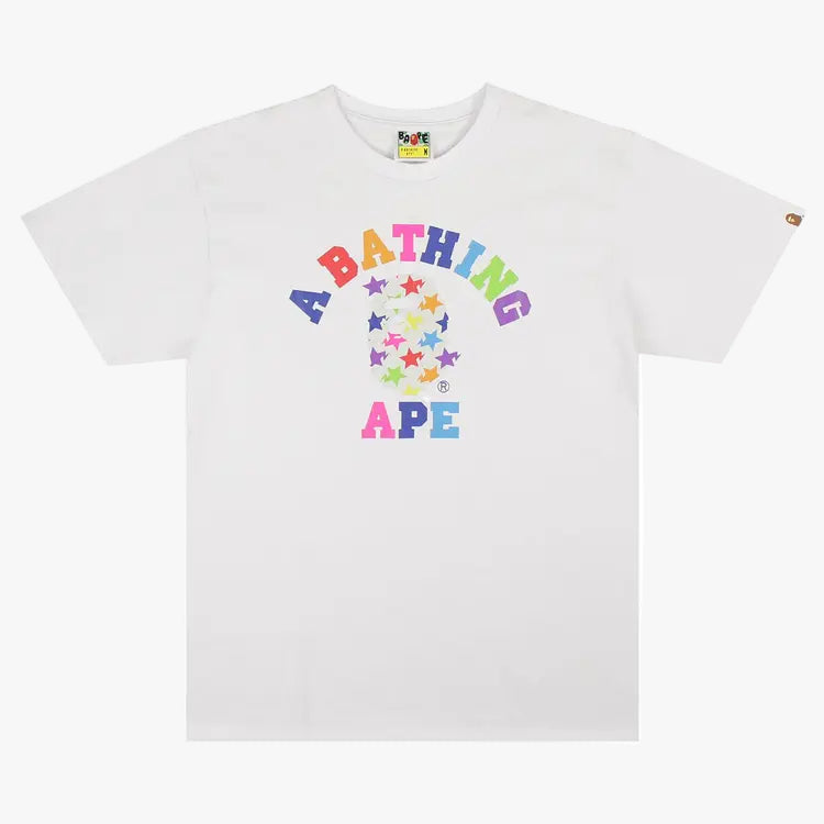 Bape ABC Rainbow Tee