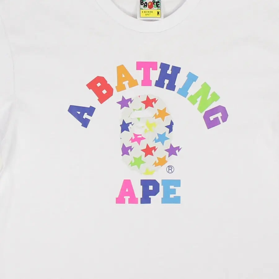 Bape ABC Rainbow Tee