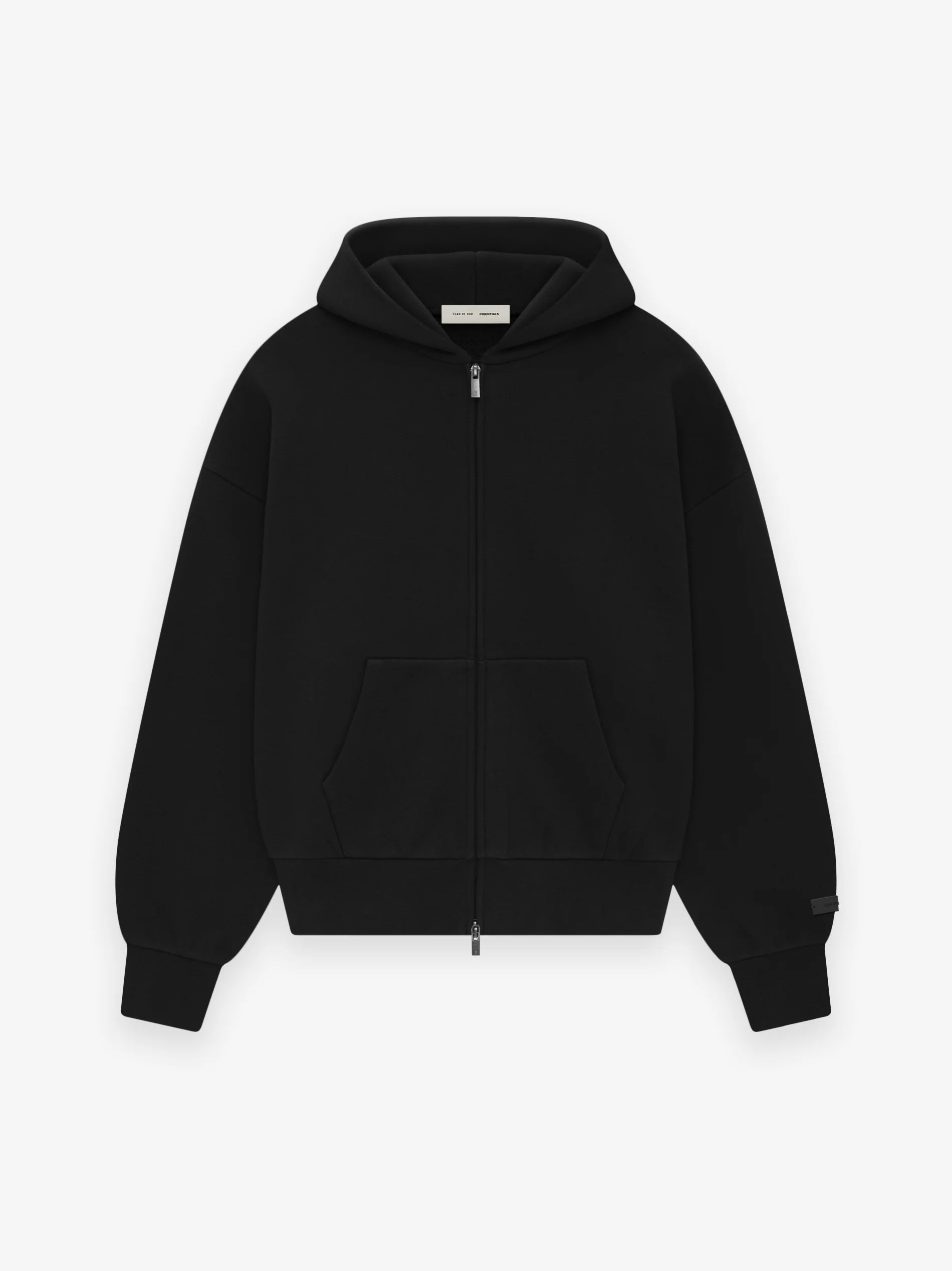 Essentials Fear Of God Black Zip Up