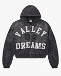 Vale Forever Classico Zip Up Hoodie Black