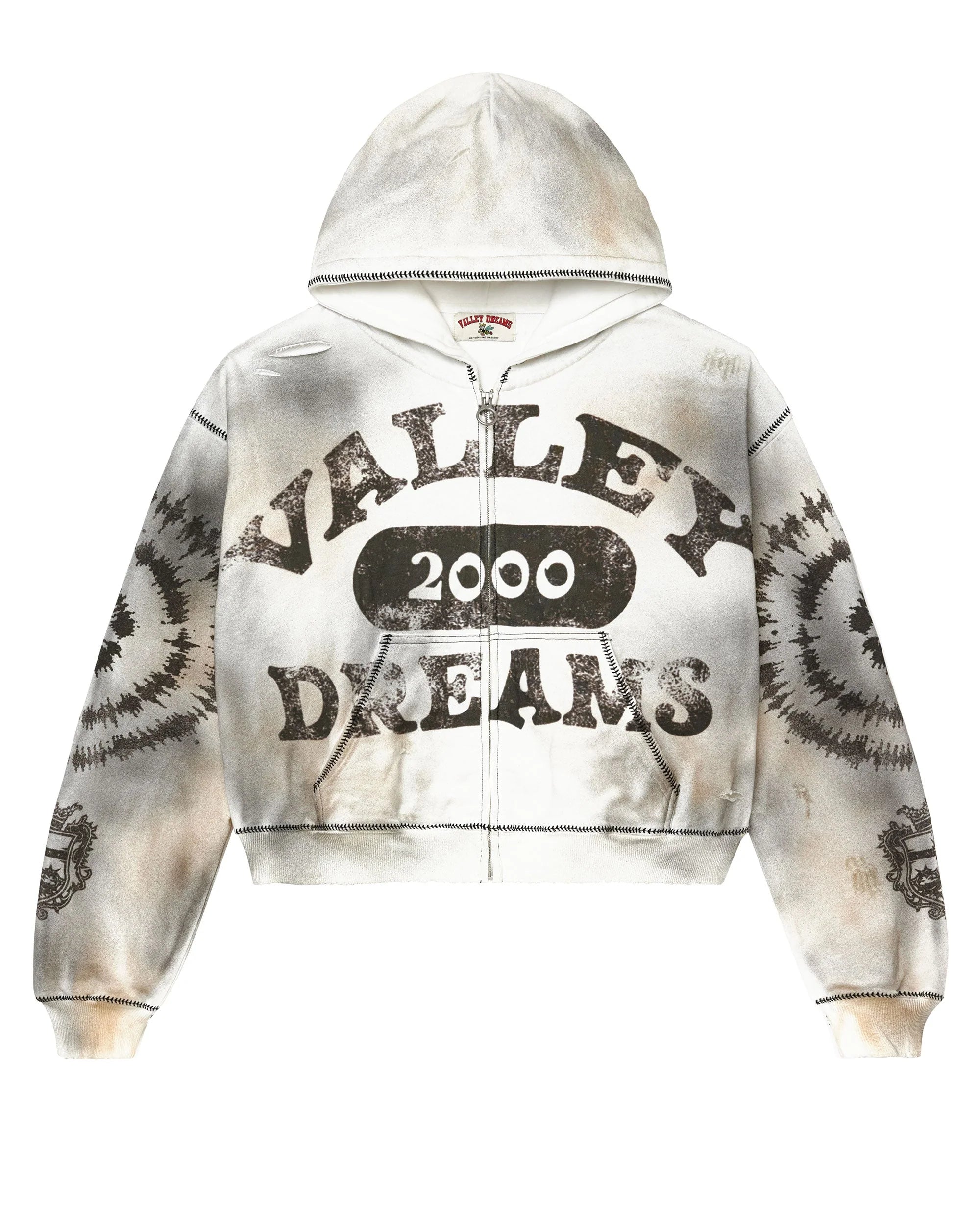 Vale Forever Spiral Zip Up Ash Grey