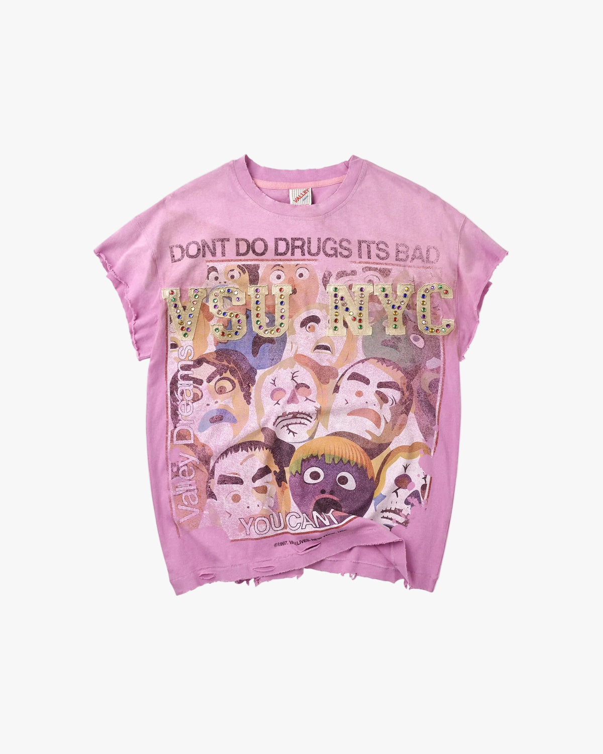 Vale Forever No Drugs Tank Pink