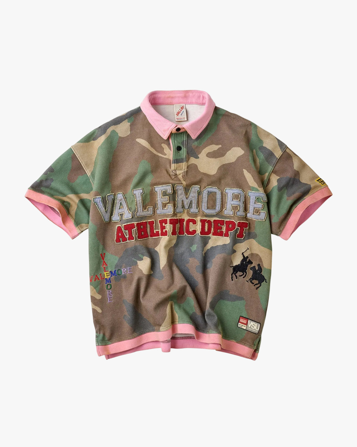 Vale Forever Dropout Polo Pink/Camo