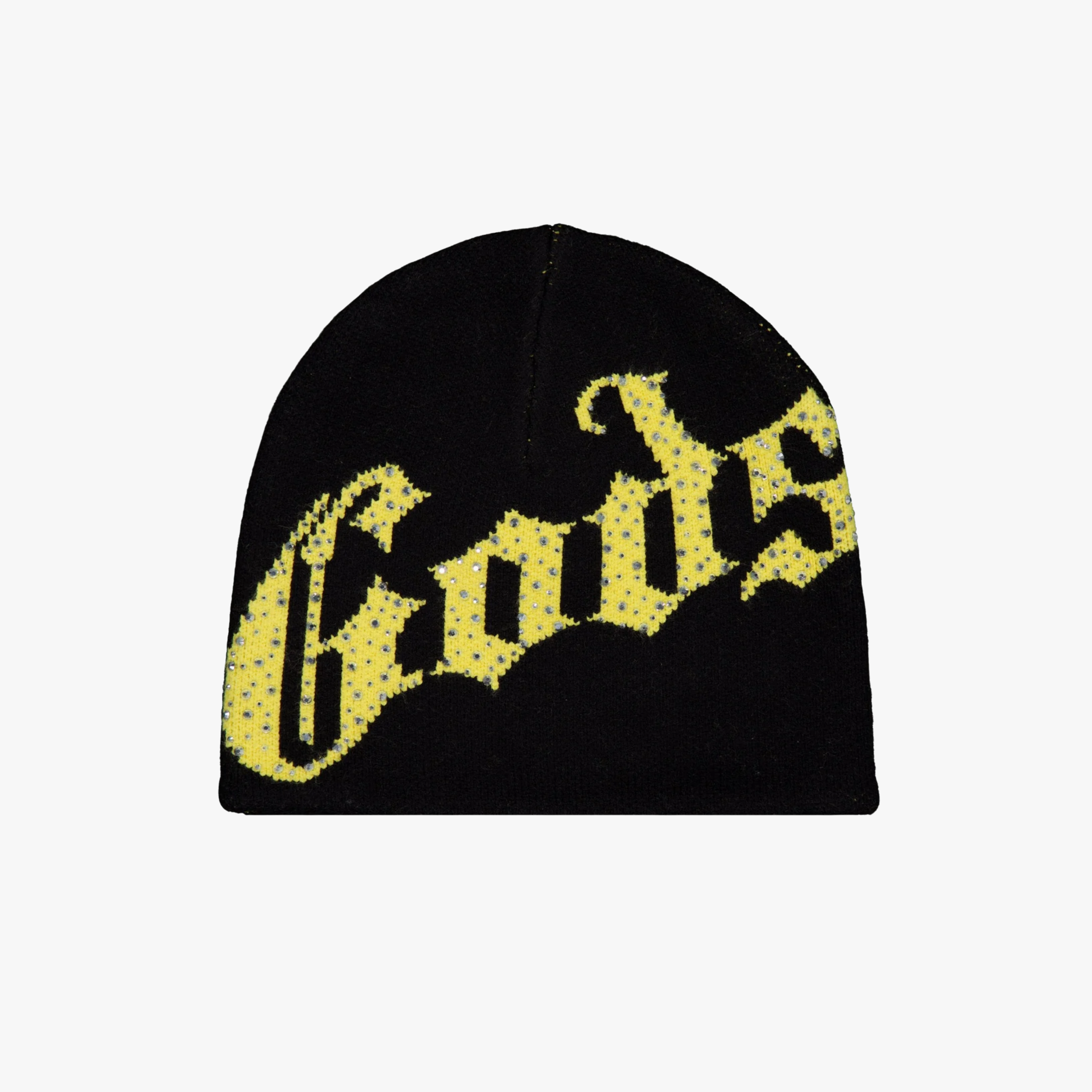 Godspeed OG Logo Studded Beanie Black Yellow