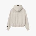 Essentials Fear Of God Heather Stone Zip-Up Hoodie