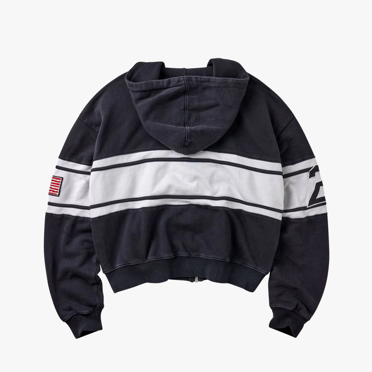 Vale Forever Black Cursive Zip Up Hoodie