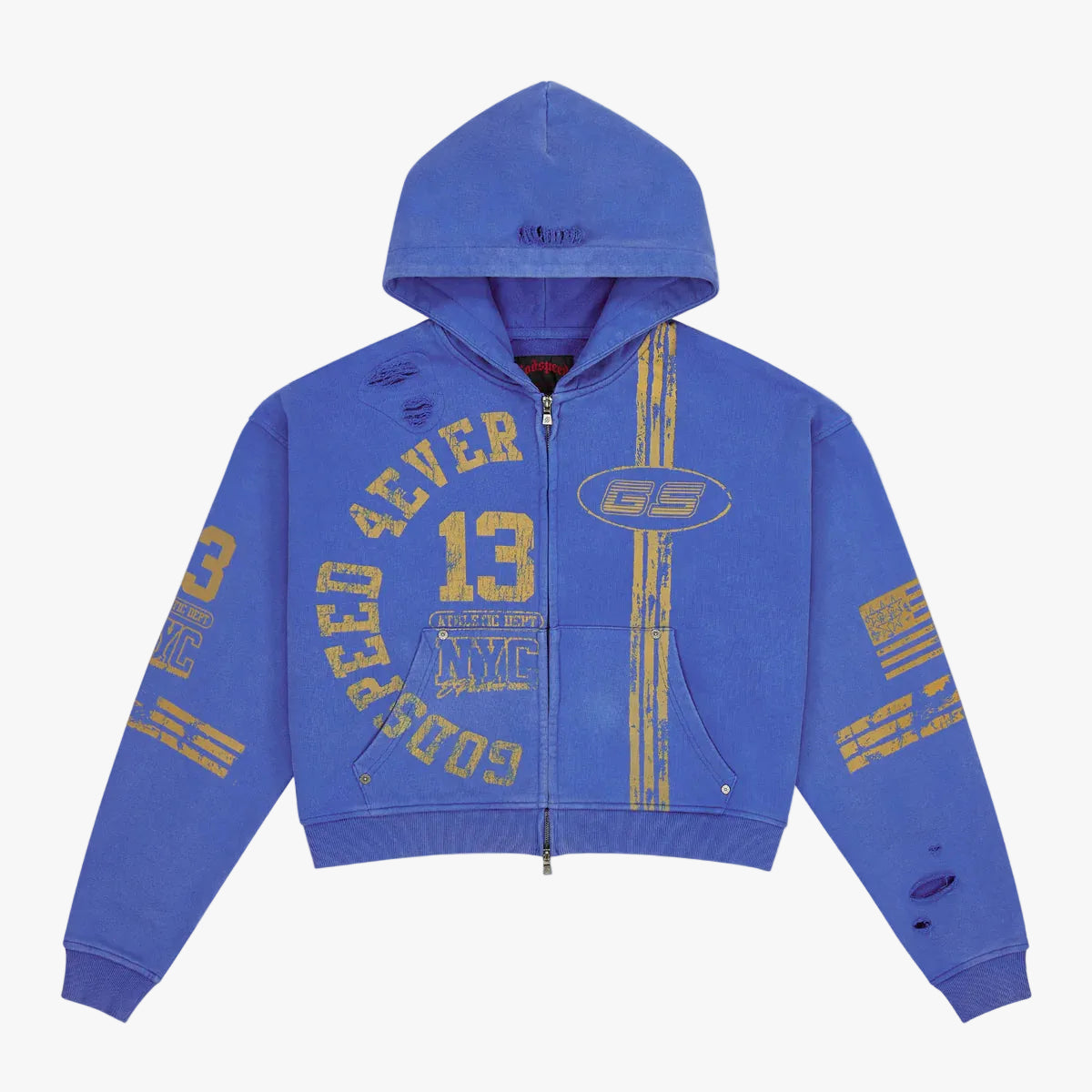 Godspeed Roadster Zip Hoodie Blue/Yellow