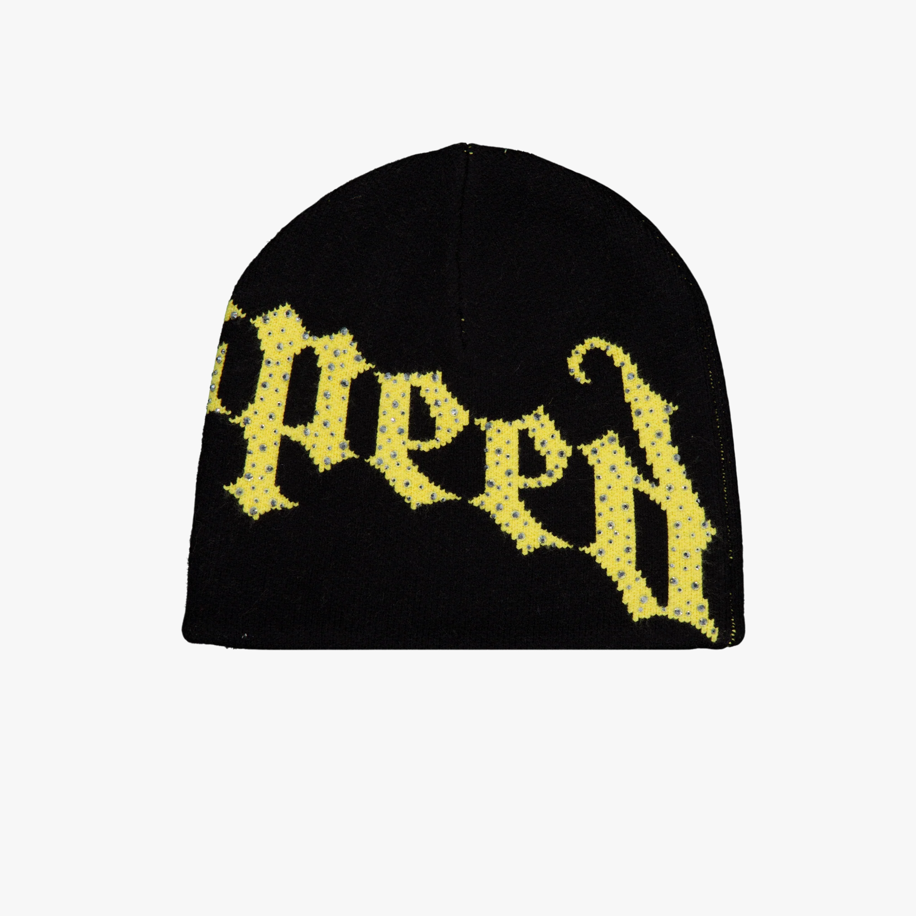 Godspeed OG Logo Studded Beanie Black Yellow