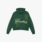 Azva Hidden Crystal Cactus Hoodie green