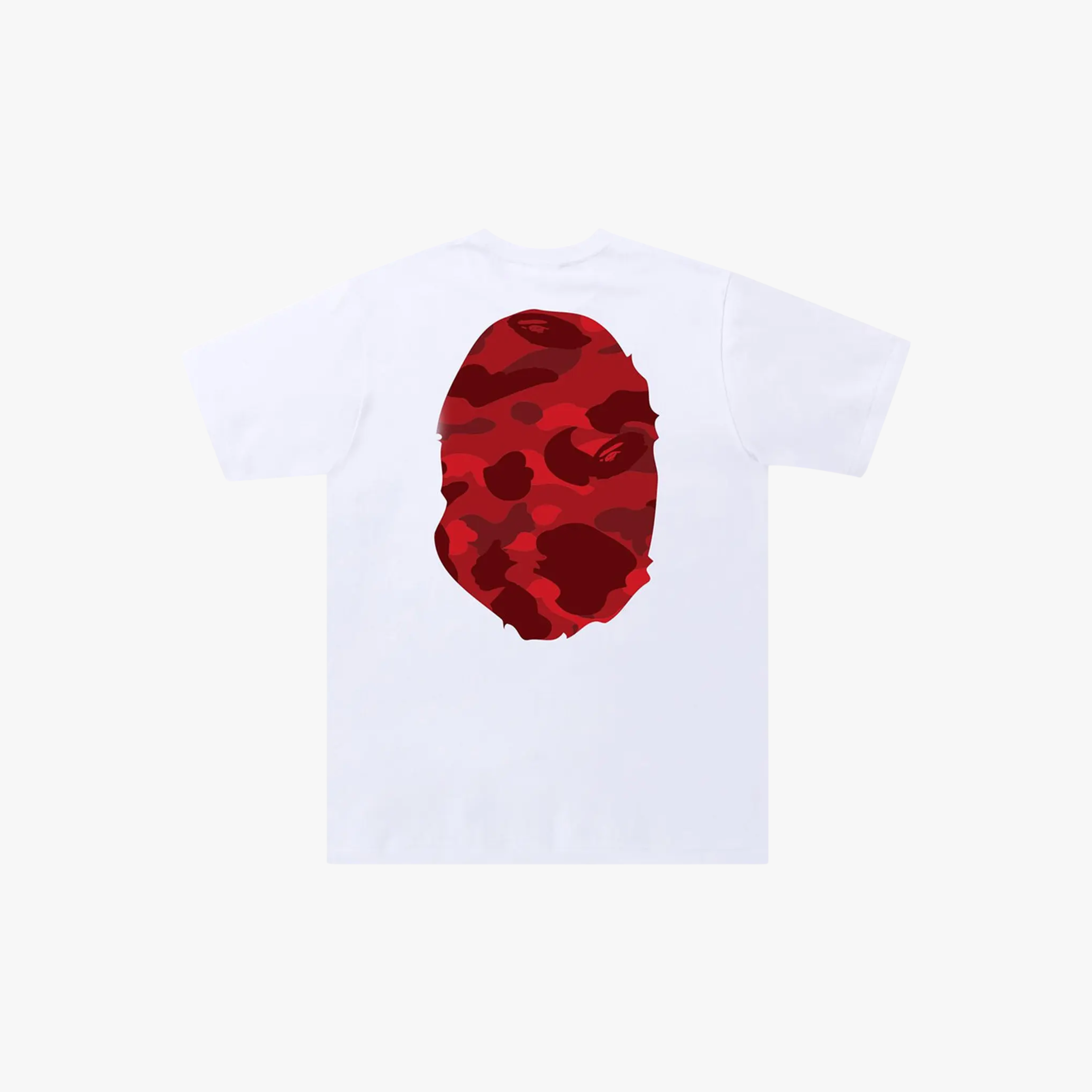 BAPE Color Camo Big Ape Head Tee White/Red