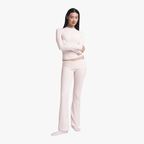 SKIMS Cotton Jersey Foldover Pant Barely Pink