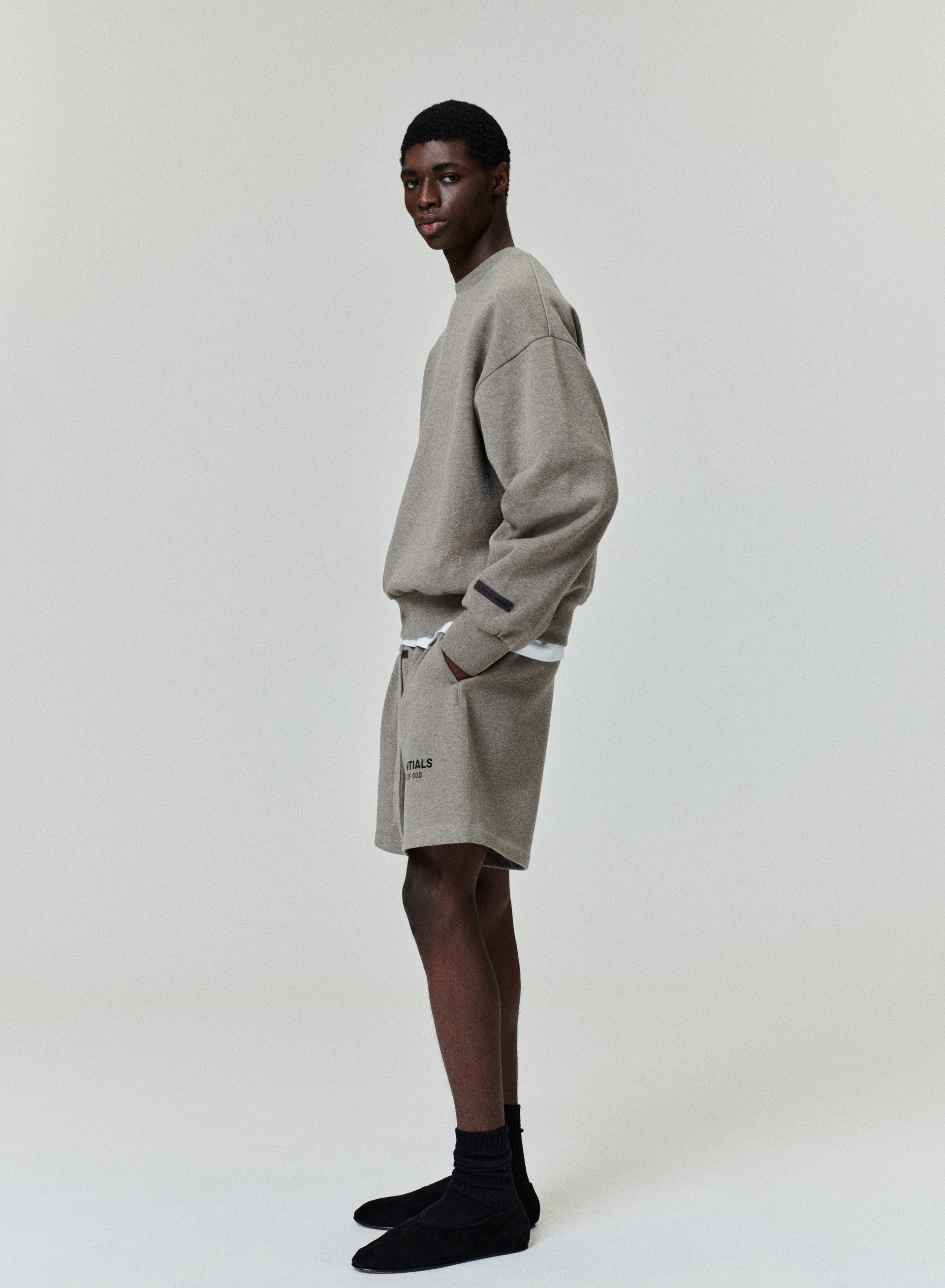 Essentials Fear Of God Classic Homestead Heather Sweatshort
