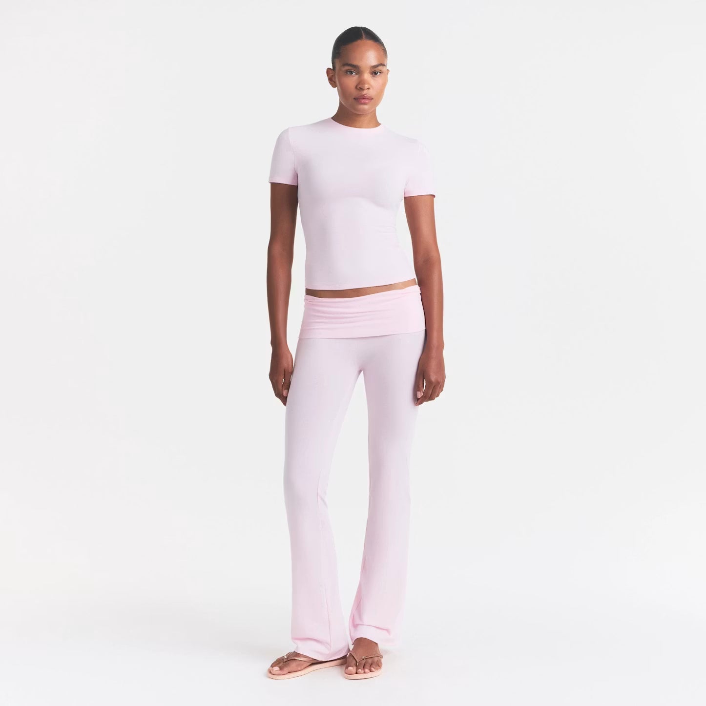 SKIMS Cotton Jersey T-Shirt Barley Pink