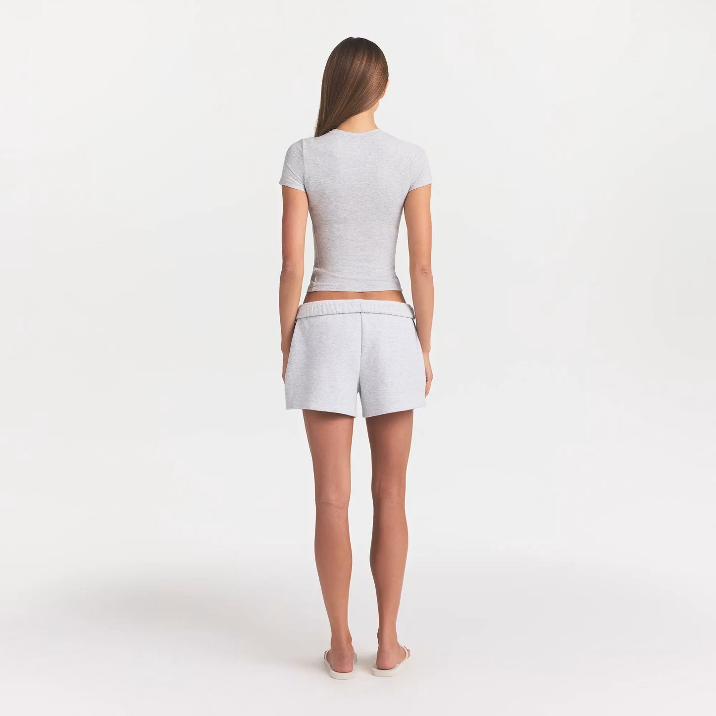 SKIMS Cotton Jersey T-Shirt Light Heather Grey
