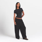 SKIMS Cotton Jersey T-Shirt Black