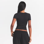 SKIMS Cotton Jersey T-Shirt Black