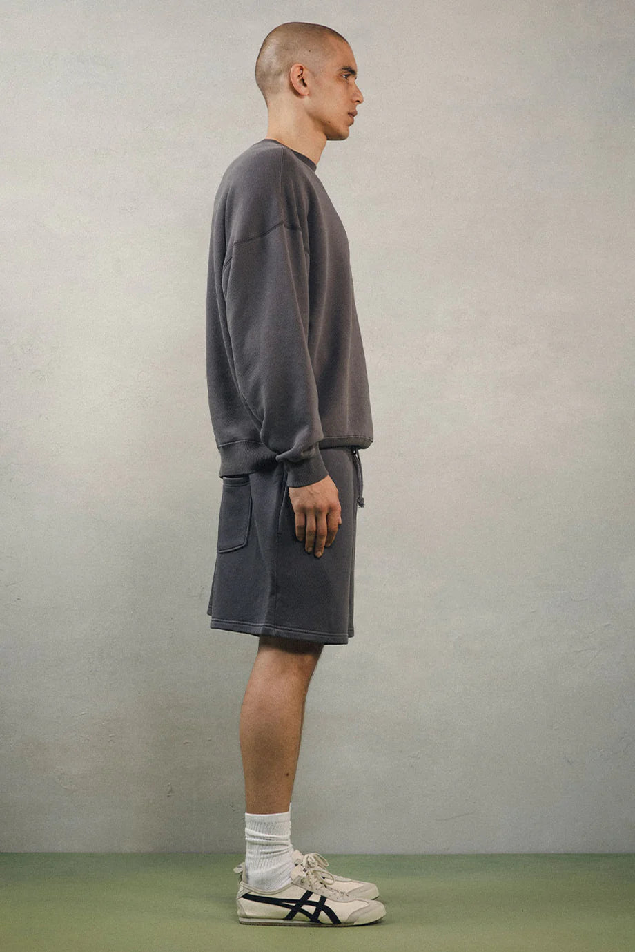Elwood Oversized Core Crewneck Vintage Grey