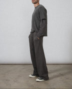 Elwood Oversized Straight Leg Sweatpant Vintage Grey