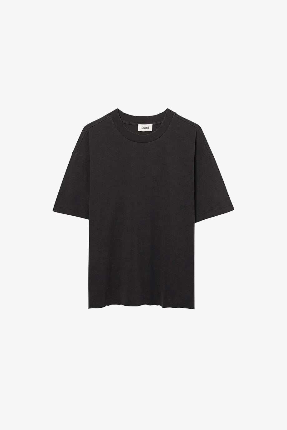 Elwood Oversized Crop Core Tee Vintage Black