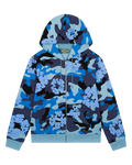 Denim Tears The Cotton Wreath Zip Sweatshirt Blue Camo