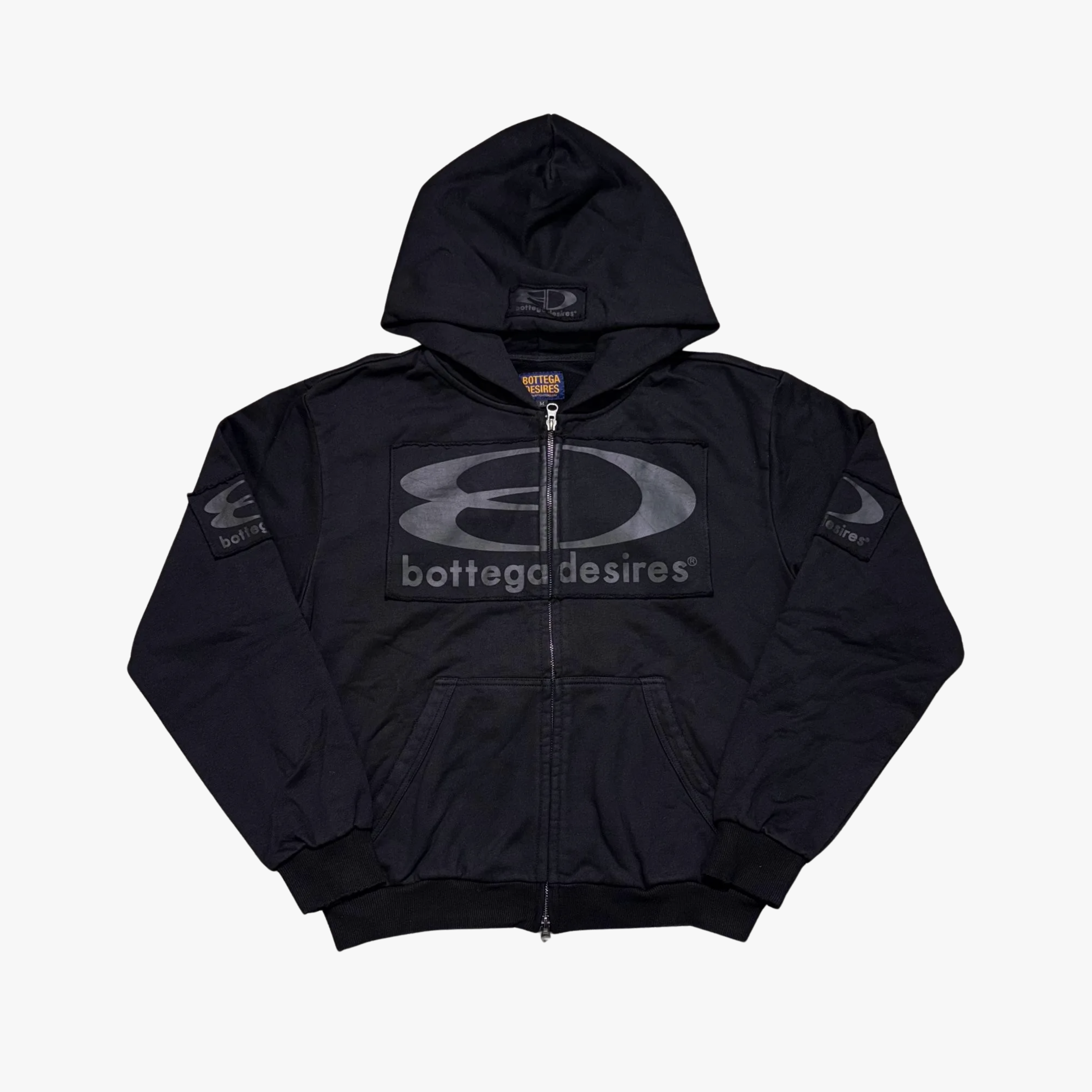 Bottega Desires Tech Black Zip Up