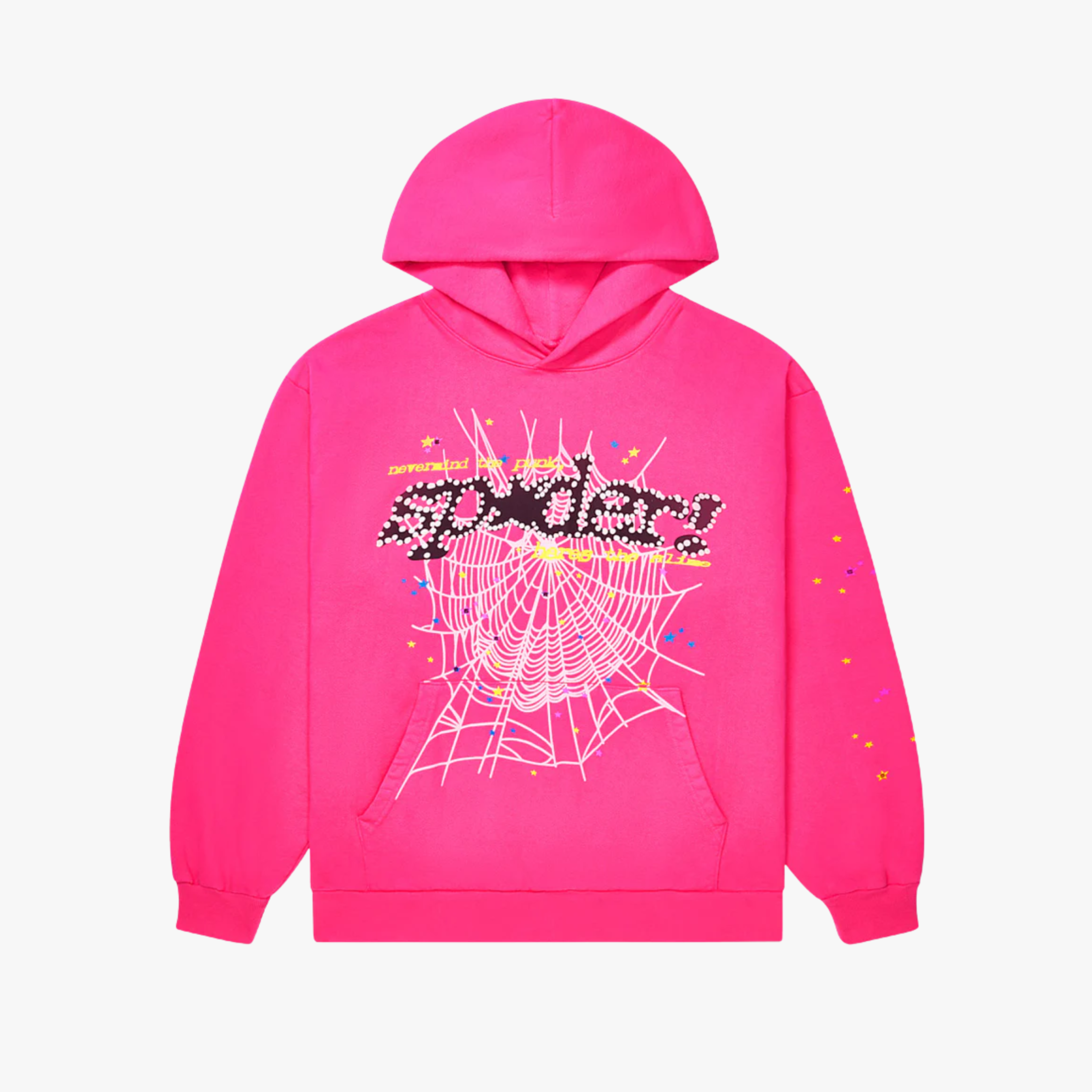 Sp5der PINK V2 Hoodie Pink