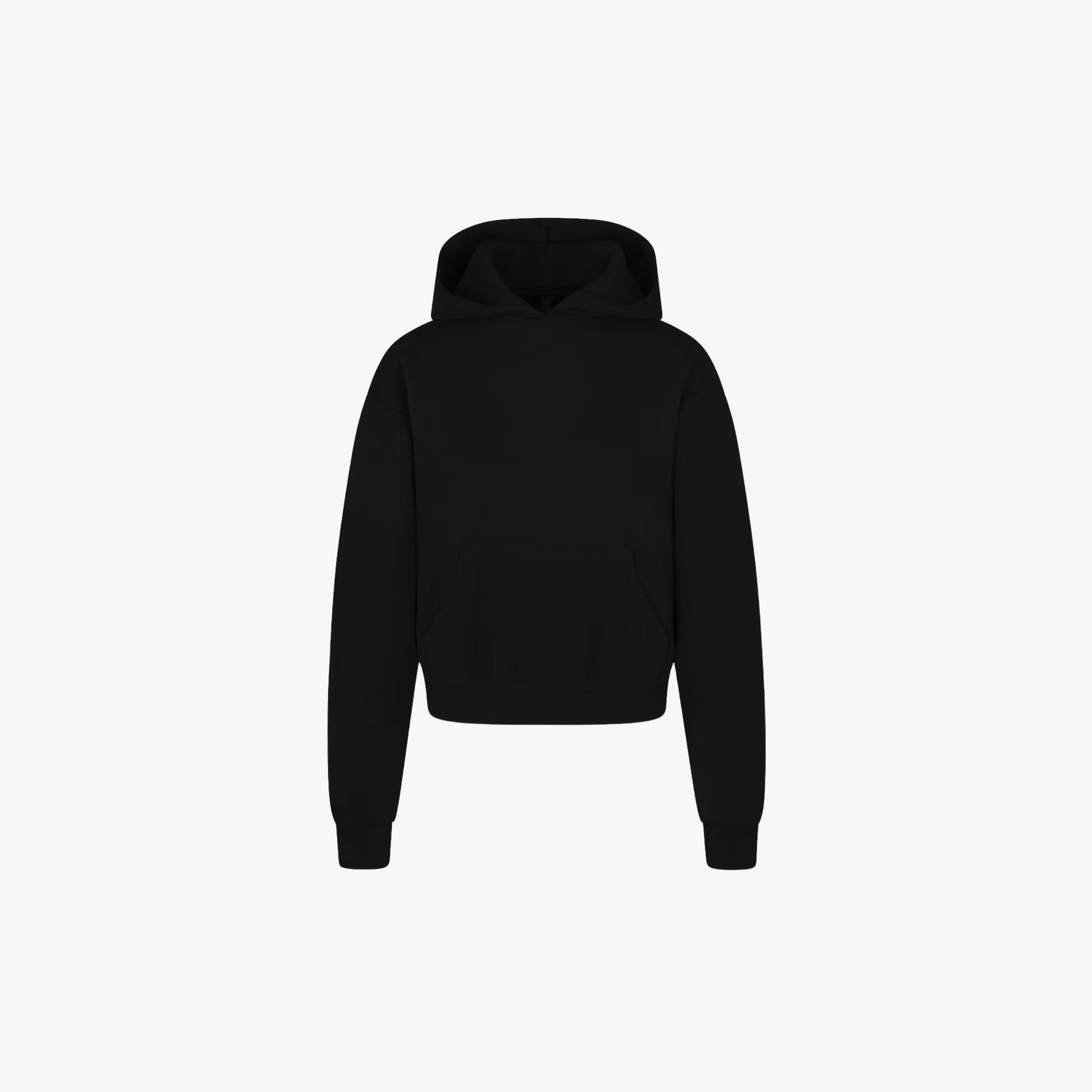 SKIMS Cotton Fleece Hoodie Black