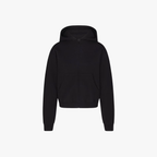 SKIMS Cotton Fleece ZIp Up Black