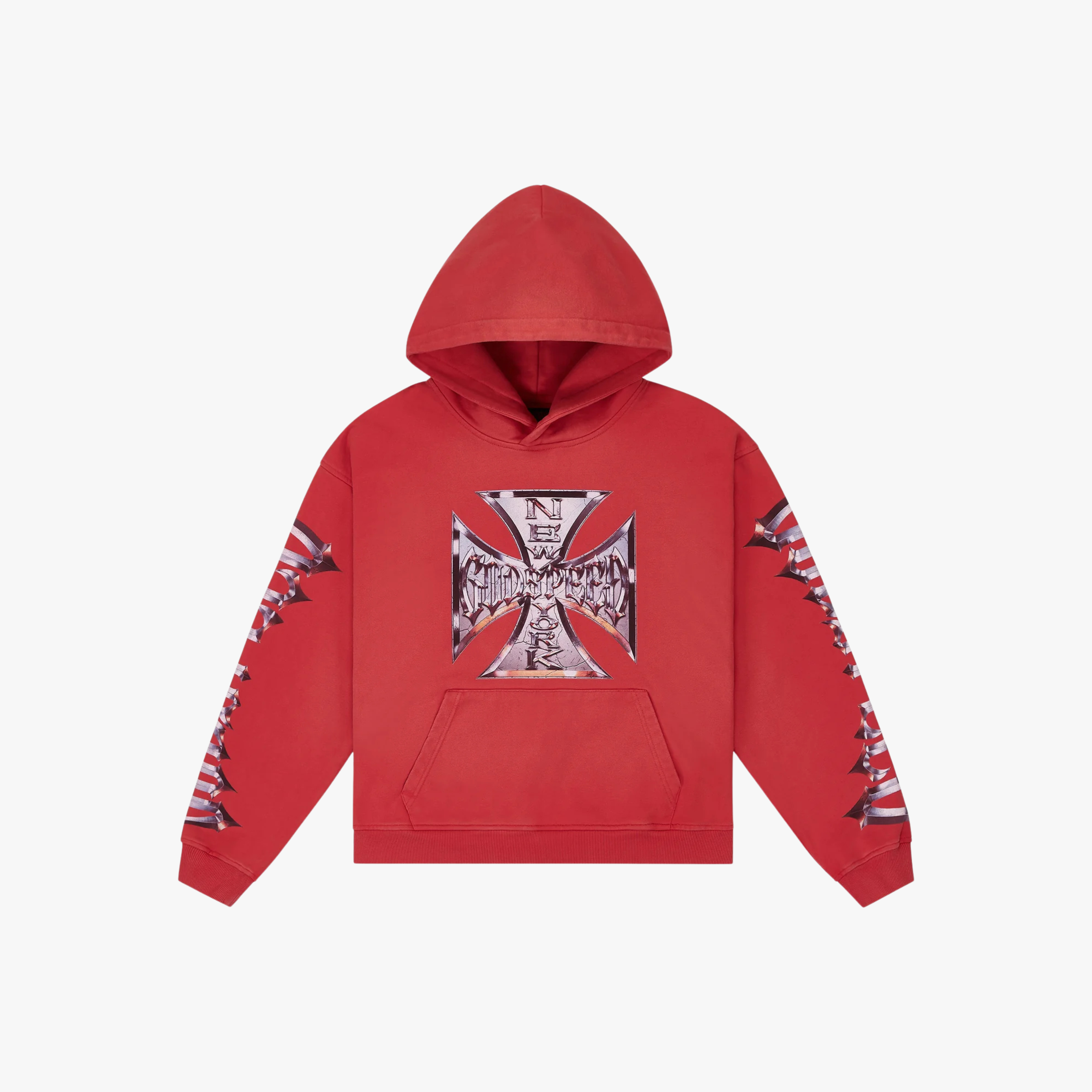 Godspeed Motto Chrome Hoodie Red