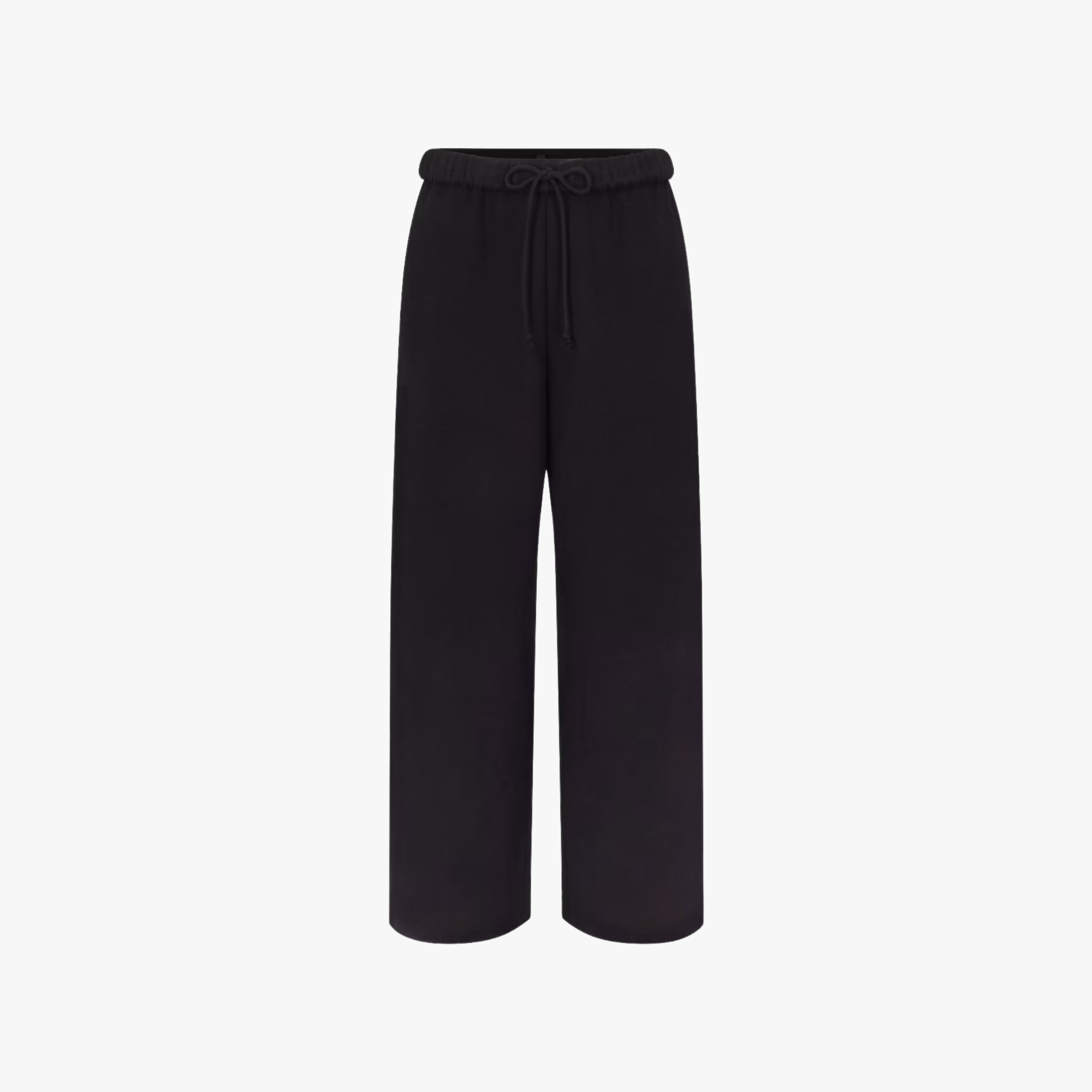 SKIMS Cotton Fleece Classic Straight Leg Pant Black