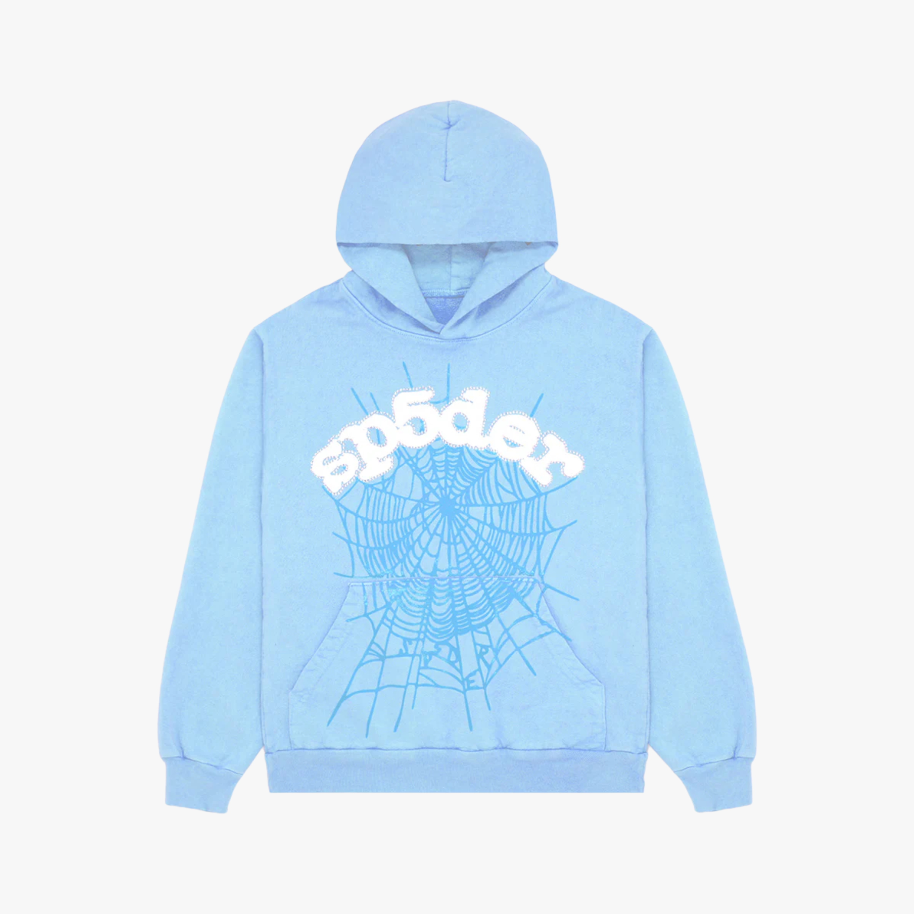 Sp5der OG Web Hoodie Sky Blue