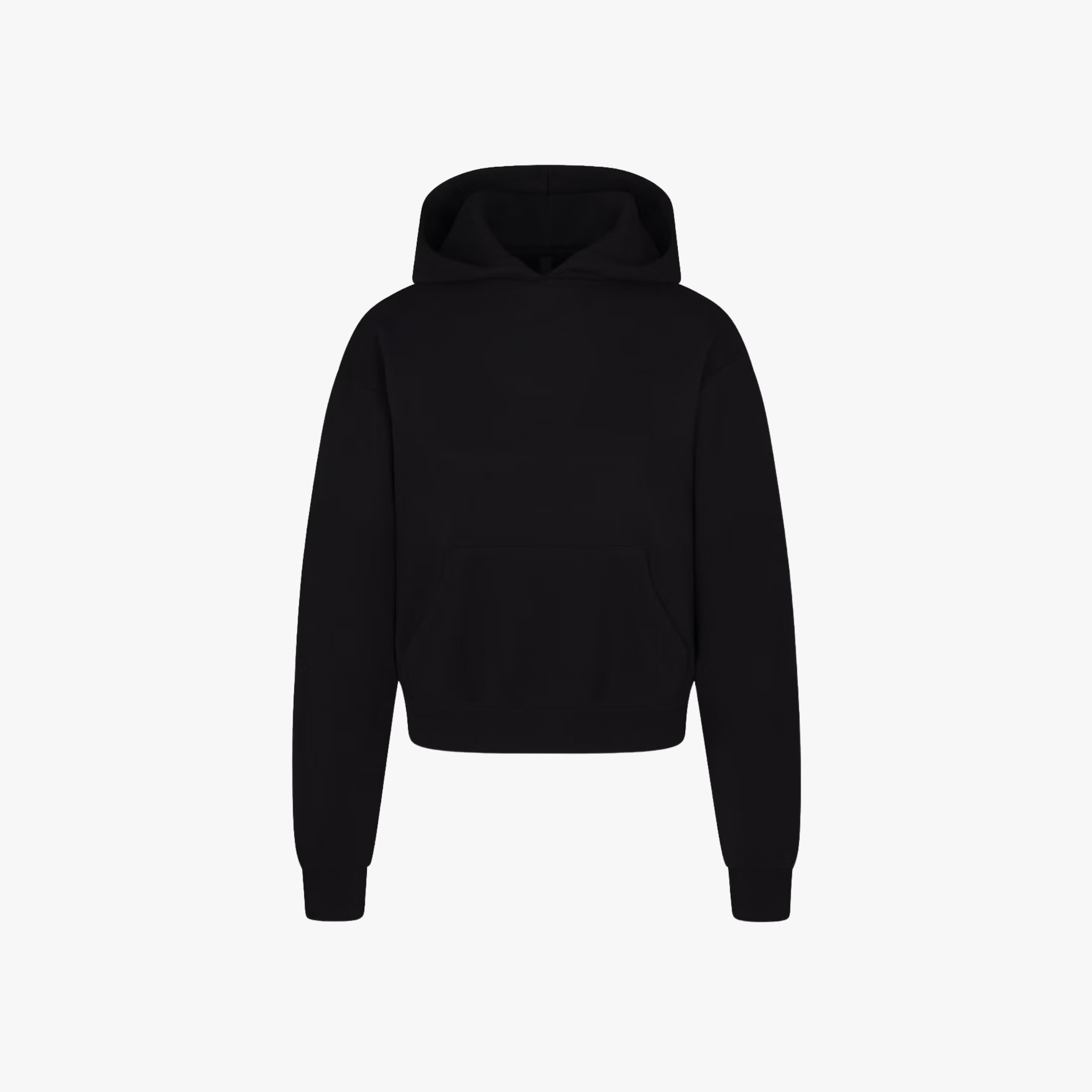 SKIMS Cotton Fleece Hoodie Black