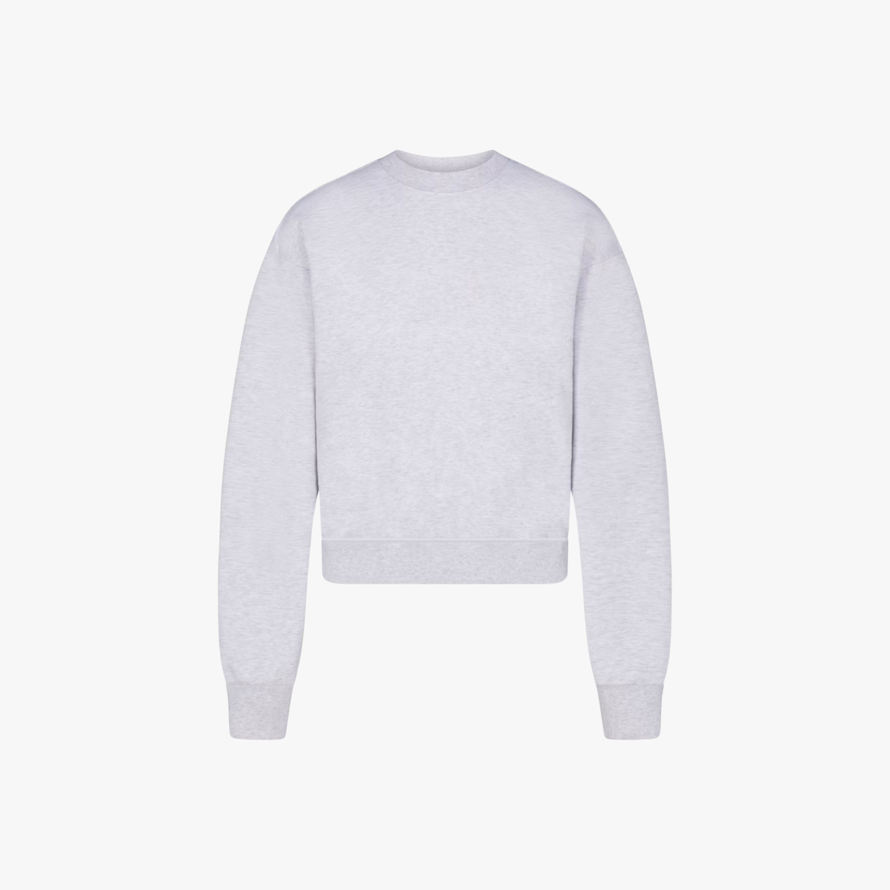 SKIMS Cotton Fleece Classic Crewneck Light Heather Grey