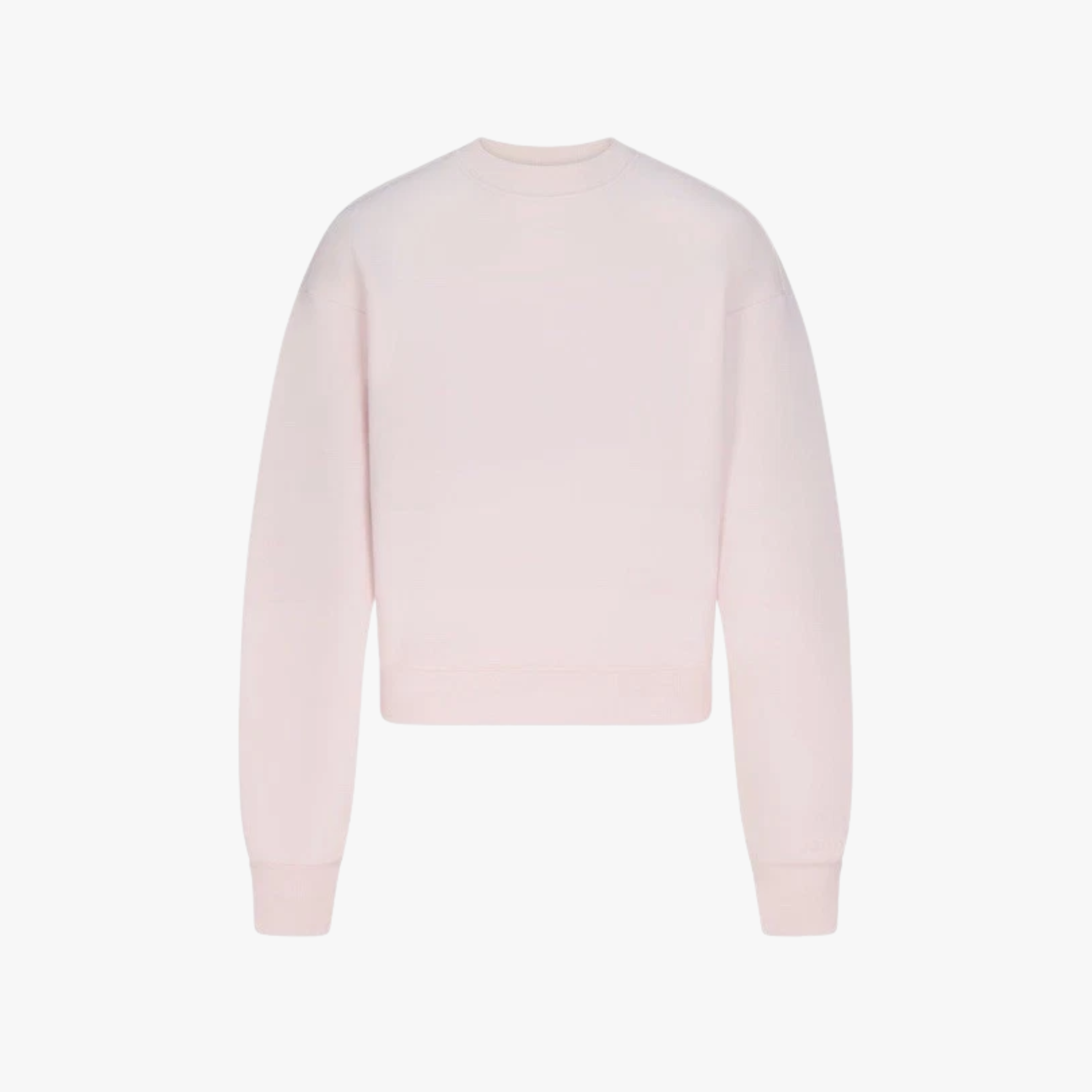 SKIMS Cotton Fleece Classic Crewneck Barely Pink