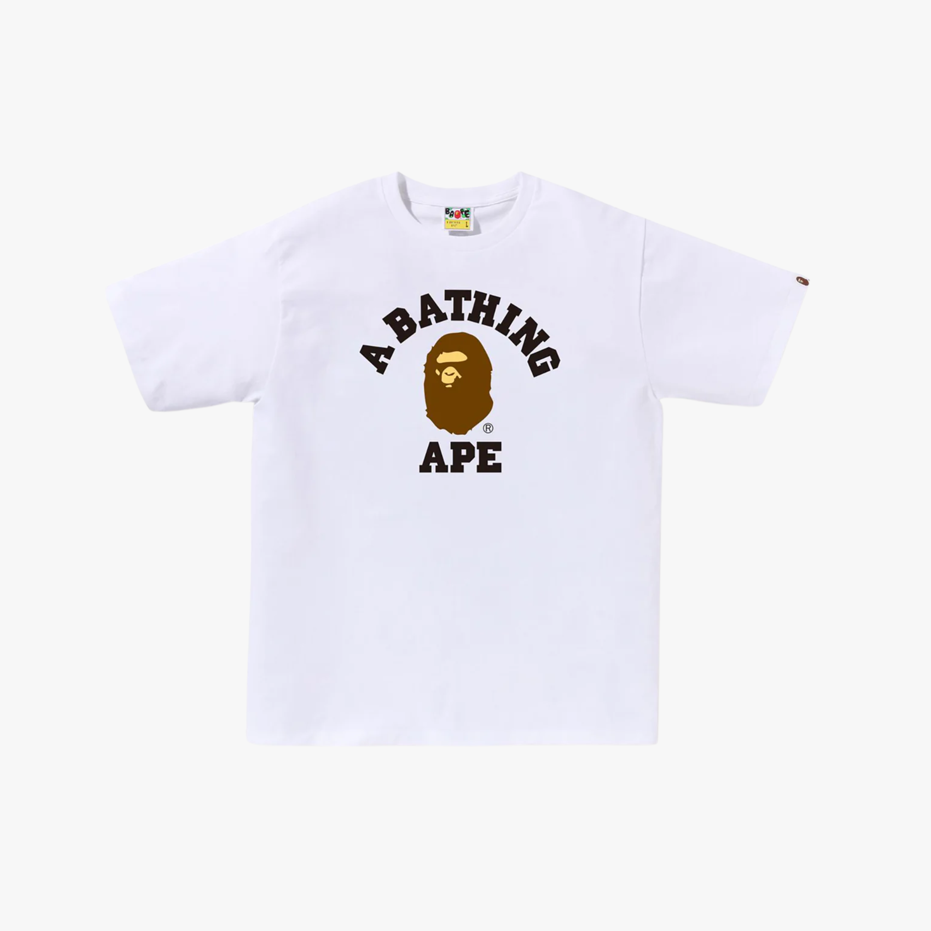 Bape College Tee White