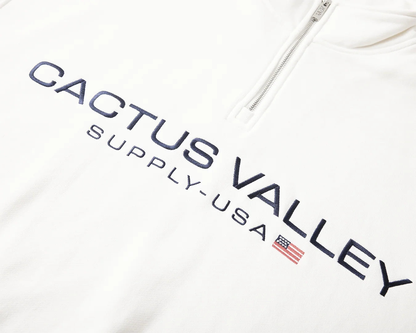 Azva USA QUARTER ZIP White