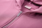 Azva Crystal Cactus Zip Hoodie Raspberry