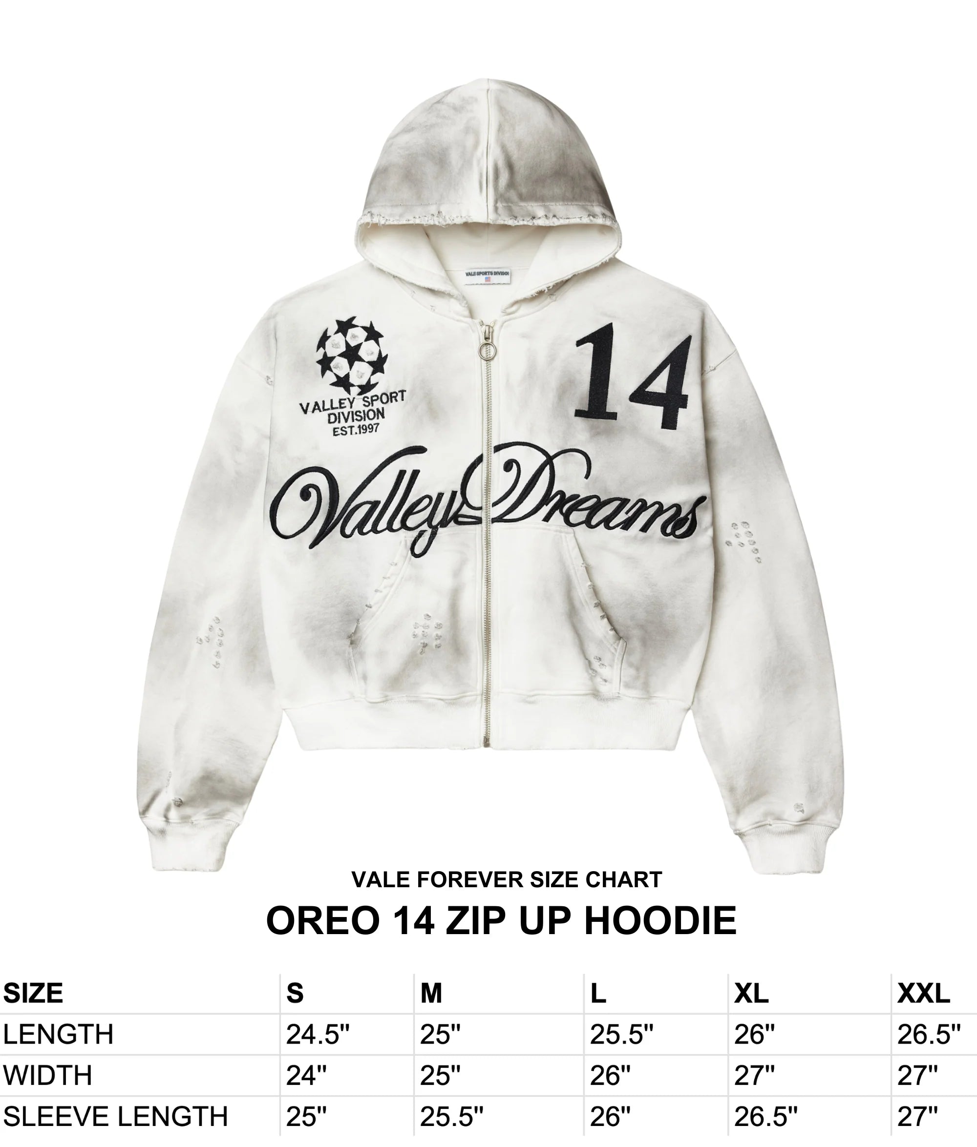 Vale Forever Oreo 14 Zip Up