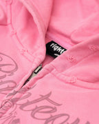 We Are Righteous Tatted Believer Pink Zip Up