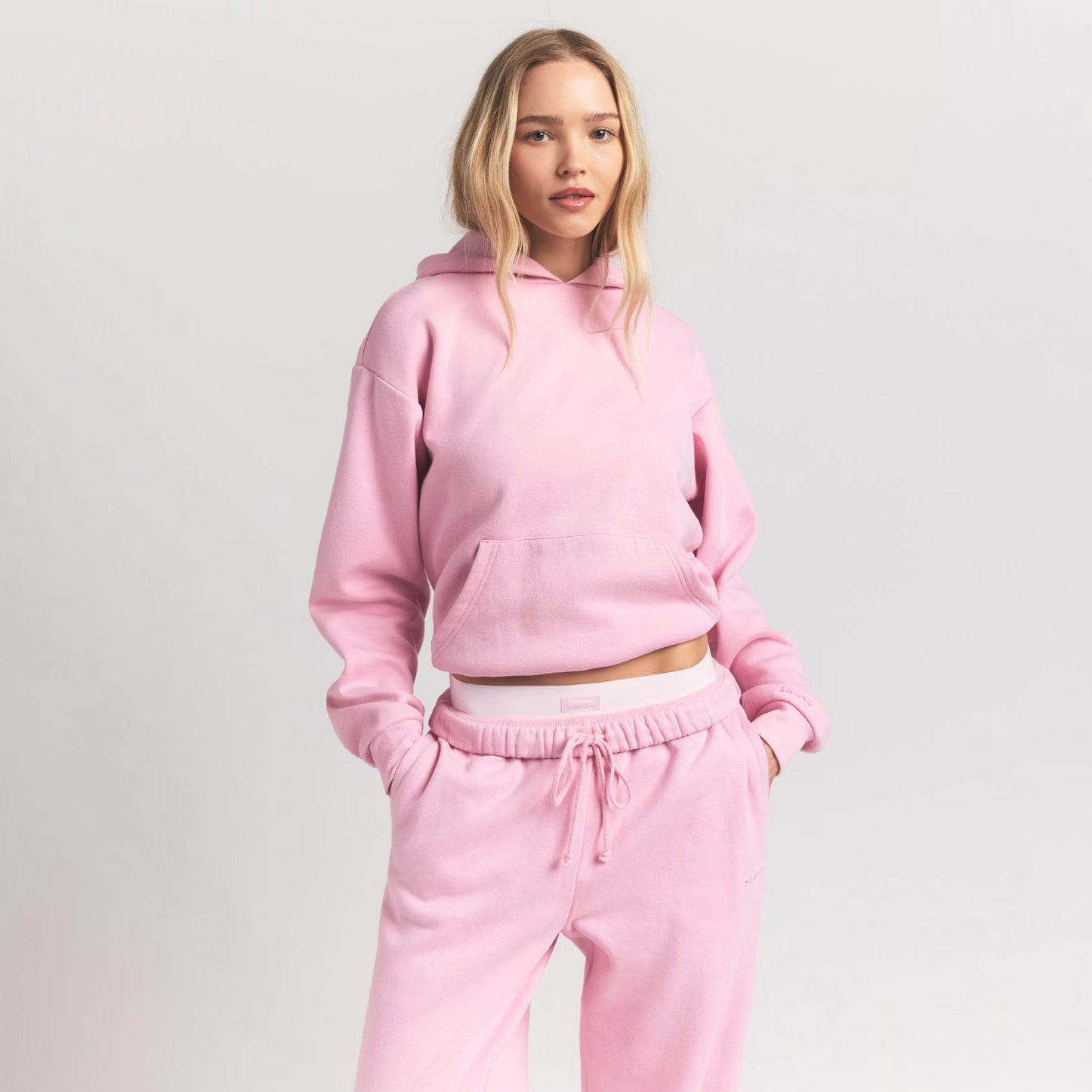 SKIMS Cotton Fleece Hoodie Halite