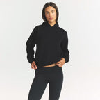 SKIMS Cotton Fleece Hoodie Black