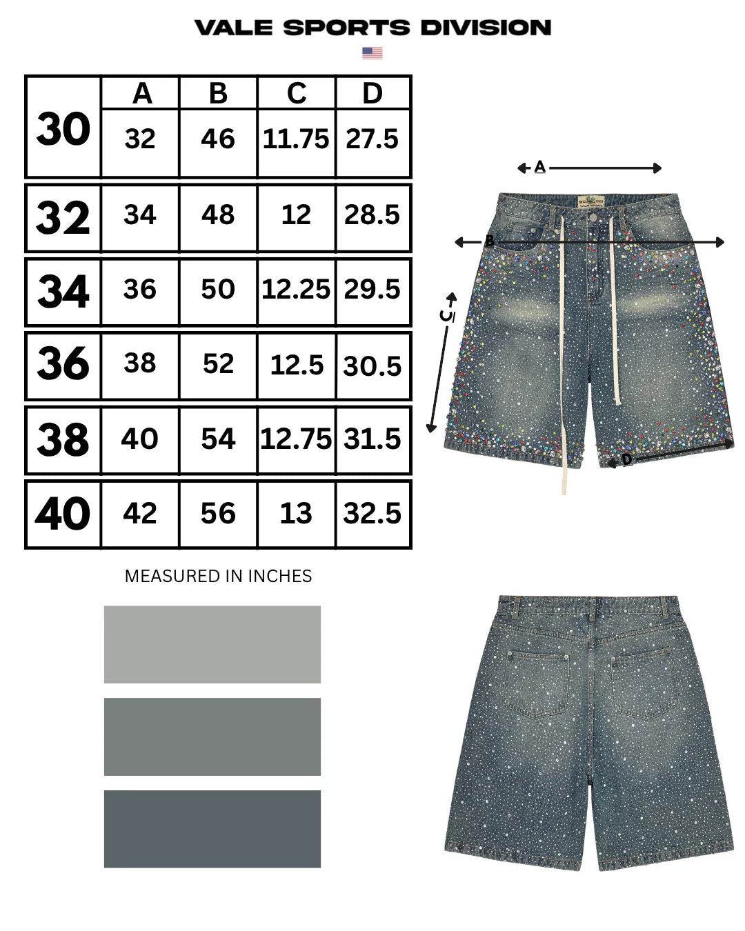 VALE FOREVER Rainstorm V2 Jorts