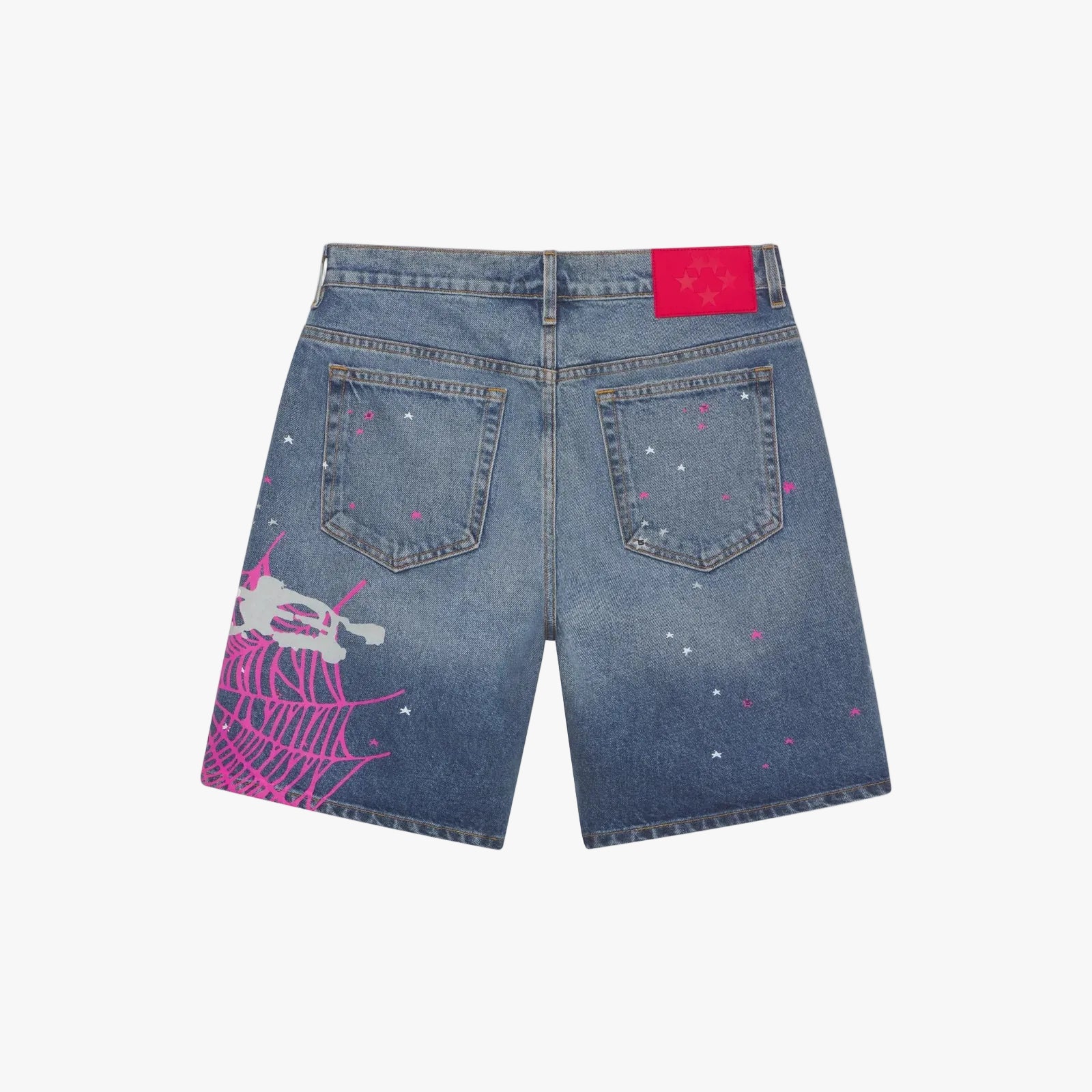 Sp5der HEAVY WEB DENIM SHORT