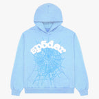 Sp5der Web Hoodie Sky Blue
