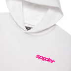 Sp5der FRACTURED LOGO HOODIE White