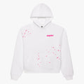 Sp5der FRACTURED LOGO HOODIE White